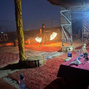 Agafay desert camel ride and dinner with show