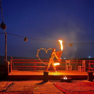 Agafay desert camel ride and dinner with show